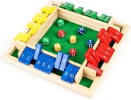 GRA PLANSZOWA LOGICZNA ZAMKNIJ PUDEŁKO SHUT THE BOX IDEALNA PREZENT KOŚCI