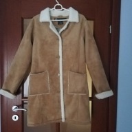 Kożuch damski M 38 płaszczyk skóra kurtka