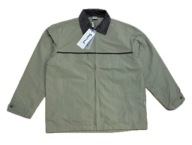 Wiatrówka Kurtka materiałowa męska z kołnierzykiem Oliwkowa Cienka XXL