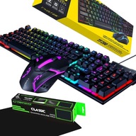 Zestaw Gamingowy Klawiatura Mechaniczna RGB Mysz