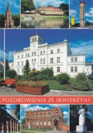 SKWIERZYNA - RATUSZ - KOŚCIÓŁ - HOTEL - WIEŻA CIŚNIEŃ - RYNEK - POCZTA