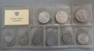1 grosz 1949 r. do 5 złotych 1974 r. POLSKIE MONETY ALUMINIOWE zestaw UNC