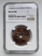 1 Penny 1956 Brytyjska Afryka Zachodnia NGC MS 65 RB
