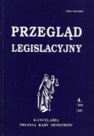 PRZEGLĄD LEGISLACYJNY NR 4 (34) Grudzień 2002 Redaktor: Zbigniew RADWAŃSKI