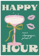 Plakat „Cocktail Party Aesthetic” – Kolorowe Plakaty Barowe