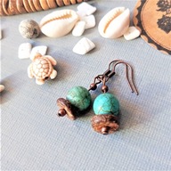 ETNO niebieski turkus egzotyczne drewno kokosowe kolor miedź BlackberriesAr