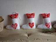 SKARPETY BUCIKI MATERIAŁOWE ZAWIESZKI komplet 3 sztuki