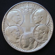Grecja 30 drachm 1963 - królowie - dynastia stulecie - srebro