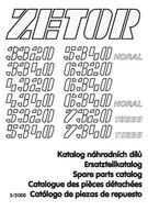 Zetor Major 3320...5340 Horal...7340 Turbo - katalog części (5/2003)