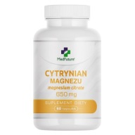 Cytrynian magnezu MedFuture 650 mg 60 kapsułek