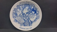 Kolekcjonerski porcelanowy Talerz Barnens Dag 1974 Dzień dziecka design