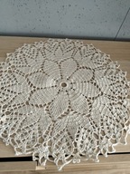 Serwetka serwetki obrus okrągłe cacko szydełkowe rękodzieło śr42