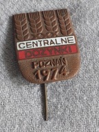 CIEKAWA ODZNAKA WPINKA XXX CENTRALNE DOŻYNKI POZNAŃ 74 RZADKO SPOTYKANA