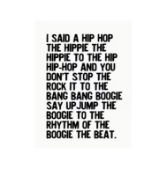 Plakat „Hip Hop Lyrics” – Typograficzny Plakat Muzyczny