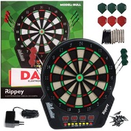 TARCZA ELEKTRONICZNA DART BULL RZUTKI LOTKI LED 16 GRACZY 27 GIER