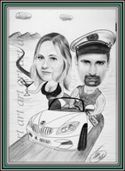 Karykatura na prezent ze zdjęcia na rocznicę ślubu PROMOCJA