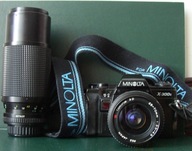 Minolta X-300s z obiektywami: Tokina SD 28-70 i Minolta MD Zoom 75-200