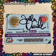 Kolekcjonerska karta telefoniczna WOŚP z autografem Jurka Owsiaka