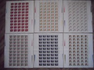 2977-2982 ARKUSZE **,BAŚNIE ANDERSENA,3 KAT.BŁĘDY