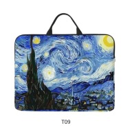 Torba na laptop etui duże 17" lekkie Van Gogh Gwieździsta Noc T09