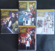 Wojny Klonów - CAŁY sezon 1 pierwszy DVD dubbing PL Star Wars 4 płyty