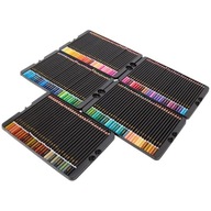 KREDKI OŁÓWKOWE TRÓJKĄTNE KOLOROWE ZESTAW 150 SZT. W ORGANIZERZE