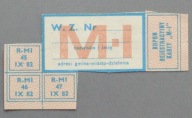 KARTKA ZAOPATRZENIA M-I , IX 1982
