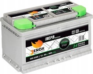 SKLEP mefka.com.pl Akumulator Jenox EFB Start-Stop 80Ah 800A DOWÓZ MONTAŻ