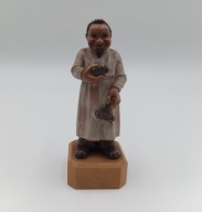 Lekarz psychiatra rzeźba z drewna kolekcjonerska Anri Toriart z 1958 roku