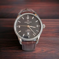 Pasek do zegarka Certina DS 20 mm zapięcie motylkowe brązowy