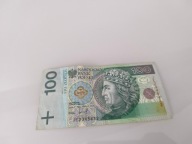 Banknot 100zł JE2345432 radar drabinka 1994