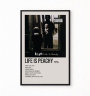 Plakat A4 z ramką KORN "LIFE IS PEACHY" 21x29,7cm