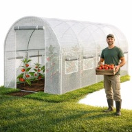 TUNEL FOLIOWY OGRODOWY 2,5X4 SZKLARNIA OGRODOWA FOLIOWA FOLIAK PAWILON 10m2