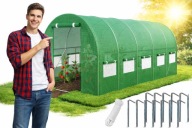 TUNEL FOLIOWY OGRODOWY SZKLARNIA 2,5x4x2m FOLIA 10m2 FOLIAK UV-4 PREMIUM