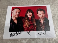 Kartka z autografami zespołu SORRY BOYS