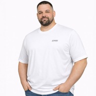 Biały t-shirt bawełniany męski plus size duży DYNAMIC 6XL 135 cm