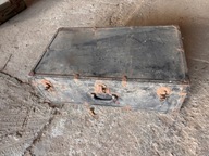 bardzo stara duża walizka oryginał PRL Vintage