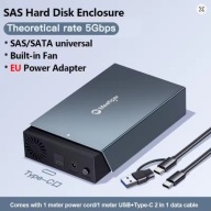 Obudowa dysku 3,5" SAS / SATA, max 24 TB Aluminium