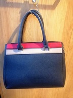 TOREBKA DAMSKA KLASYCZNA NIEBIESKA DUŻA STAN OK