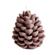 Świeca sojowa dekoracyjna Szyszka brązowa – ręcznie robiona | Nuvia Soy