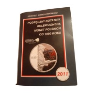 Podr. notatnik kolekcjonera monet pols. od 1990 r.