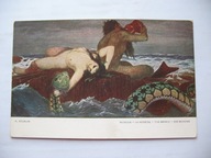 MITOLOGIA GRECKA NEREIDA przedwojenna POCZTÓWKA