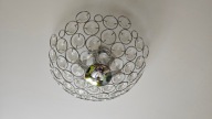 Lampa sufitowa chrom kryształki żyrandol lampy do salonu, sypialni