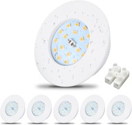 Reflektor LED do zabudowy 5W 500lm 4500K 220-240V IP44 6 SZTUK BIAŁY