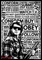 PLAKAT 'THEY LIVE' ONI ŻYJĄ WAKE UP! PROTEST 32x45 cm