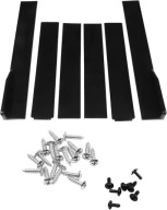 DD47 Dolne progi boczne 6szt ABS czarne uniwersalne aqxreight