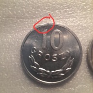 10 gr.1981, 1983 rok dwa mennicze destrukty , razem.