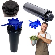 ZRASZACZ WYNURZALNY OGRODOWY ROTACYJNY OBROTOWY + DYSZE (4,6 - 10,7m)