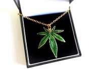 Naszyjnik Liść Konopi Marihuany