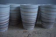 MENU TERMO KUBKI TERMICZNE KOMPLET PORCELANA 6szt. danish design UNIKAT